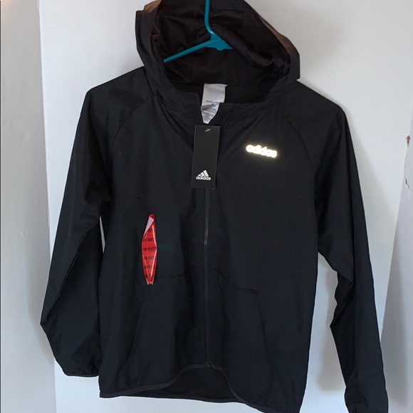 adidas Other - NWT 10 12 M Boy Adidas hooded jacket